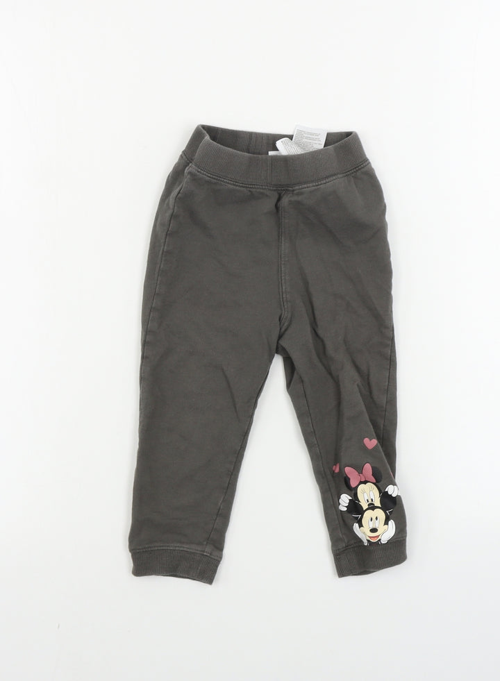 H&M Girls Brown Sweatpants Trousers Size 2 Years
