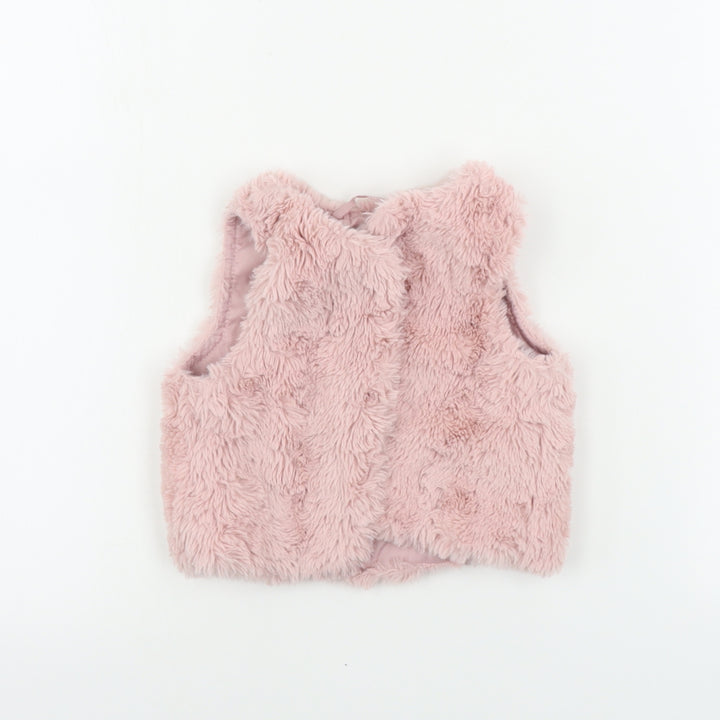 H&M Girls Pink Gilet Coat Size 2 Years