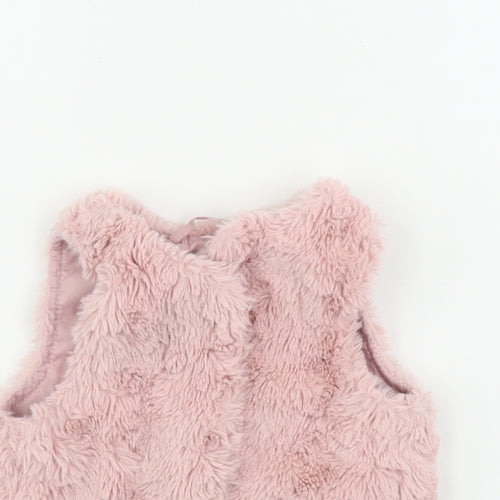 H&M  Girls Pink   Gilet Coat Size 2 Years