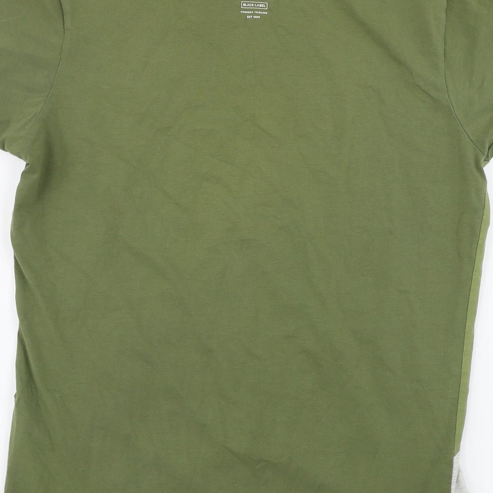 Crosshatch  Mens Green    T-Shirt Size M