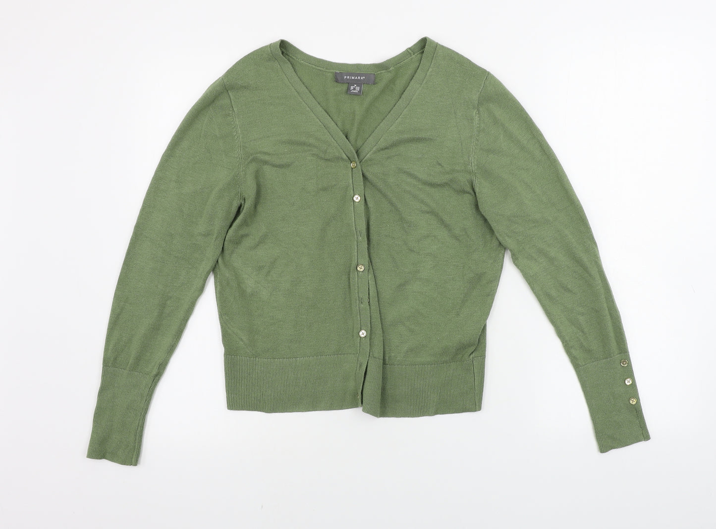 Primark  Womens Green   Cardigan Jumper Size M