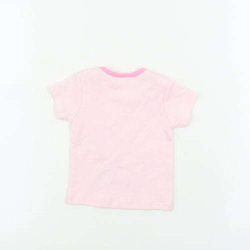 Disney Girls Pink   Basic T-Shirt Size 0-3 Months