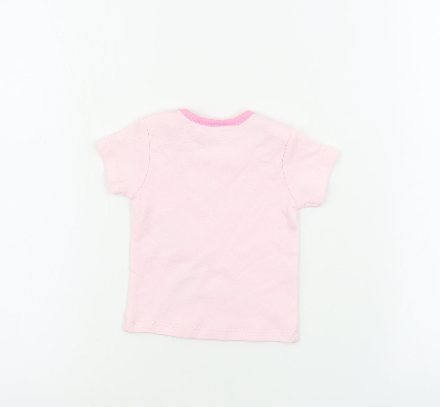 Disney Girls Pink   Basic T-Shirt Size 0-3 Months