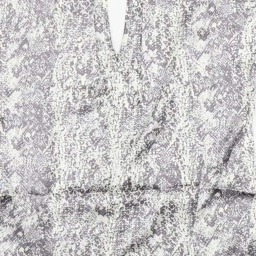 Avon Womens Beige Animal Print  Basic Blouse Size 8
