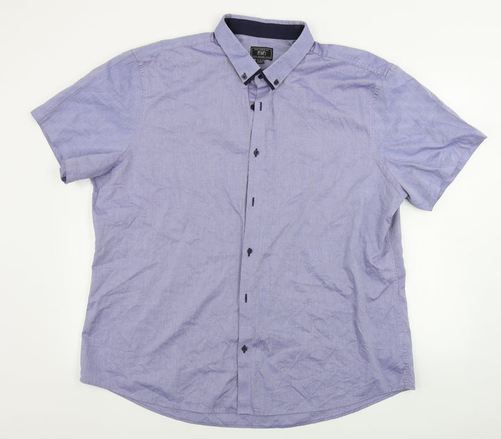 F&F  Mens Blue    Button-Up Size 15.5