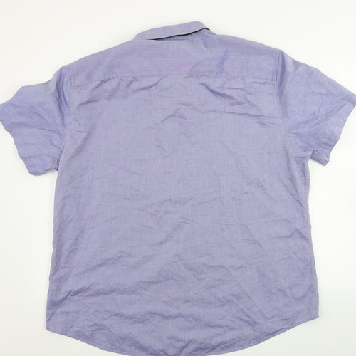 F&F  Mens Blue    Button-Up Size 15.5