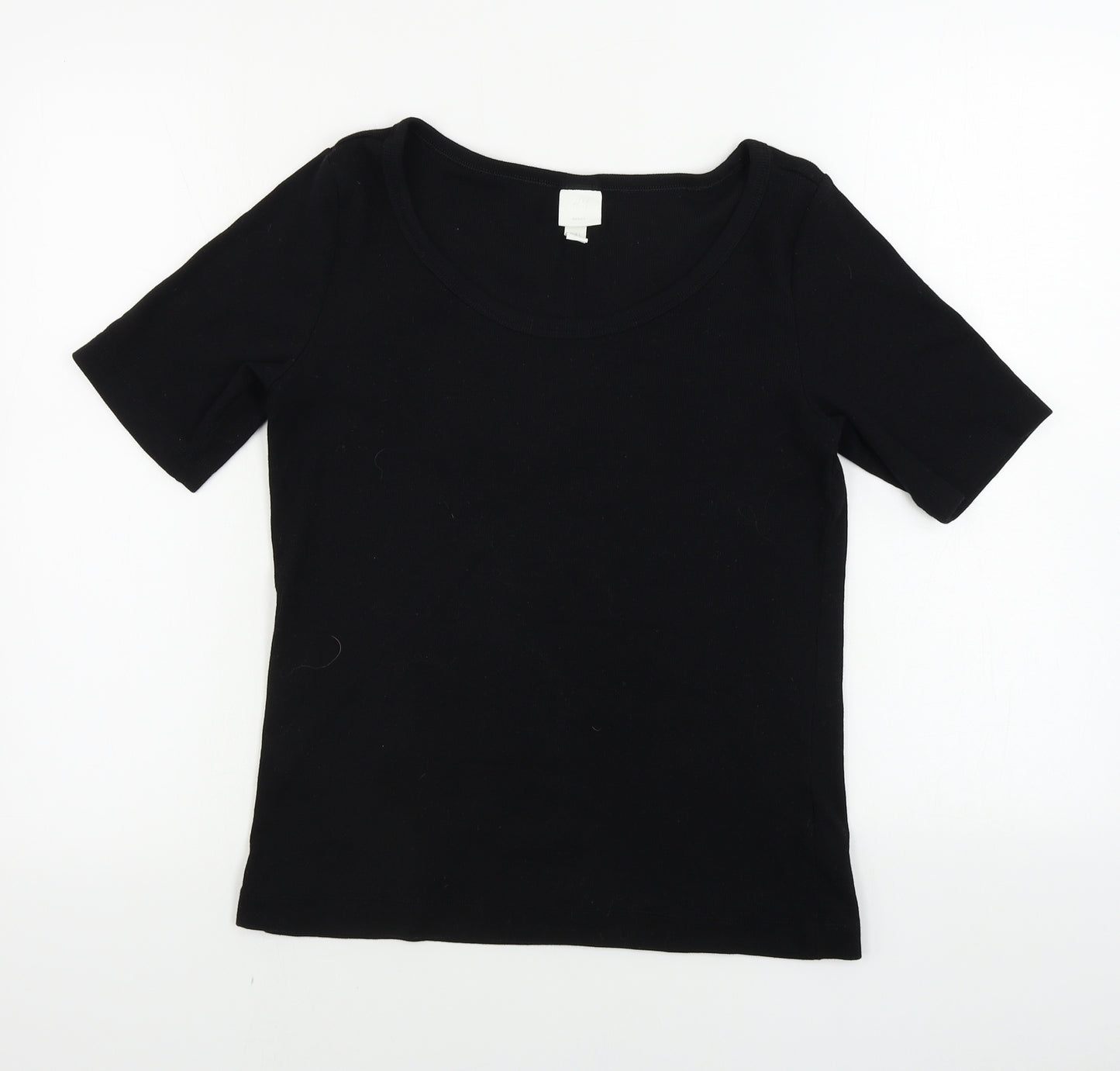 H&M  Womens Black   Basic T-Shirt Size L
