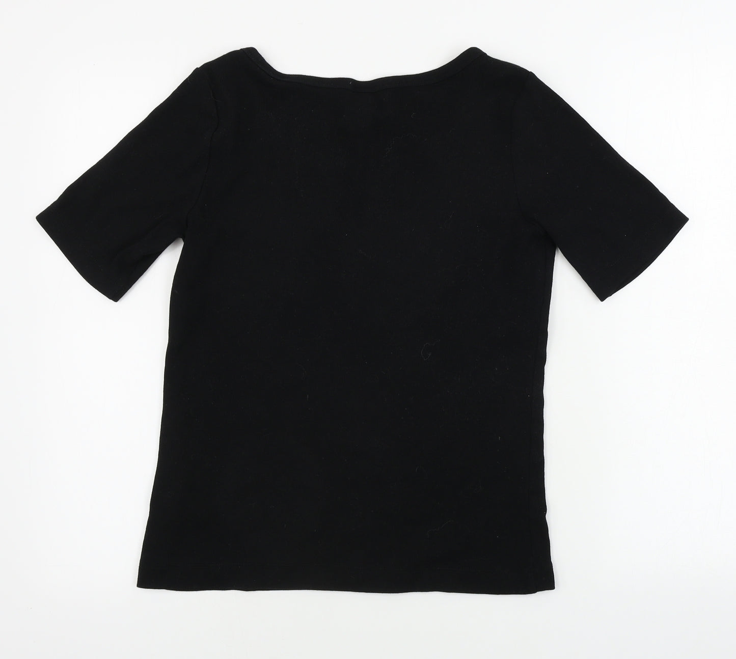 H&M  Womens Black   Basic T-Shirt Size L
