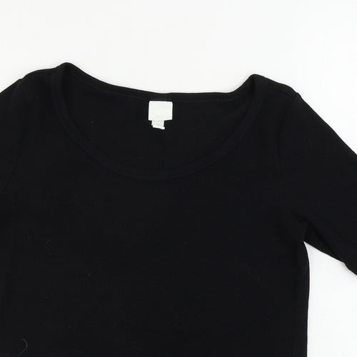 H&M  Womens Black   Basic T-Shirt Size L