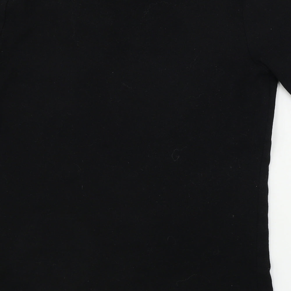 H&M  Womens Black   Basic T-Shirt Size L