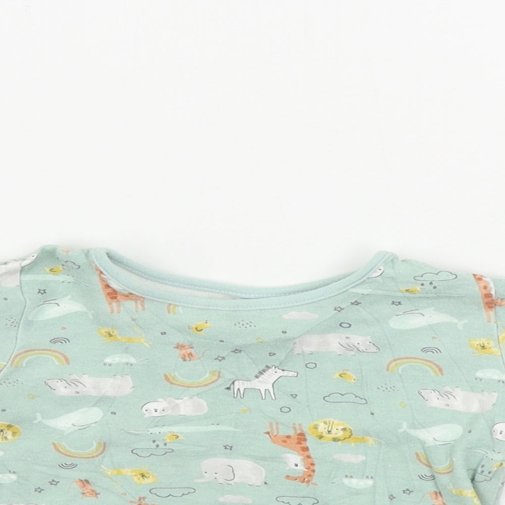 Primark  Boys Green Animal Print  Basic T-Shirt Size 9-12 Months