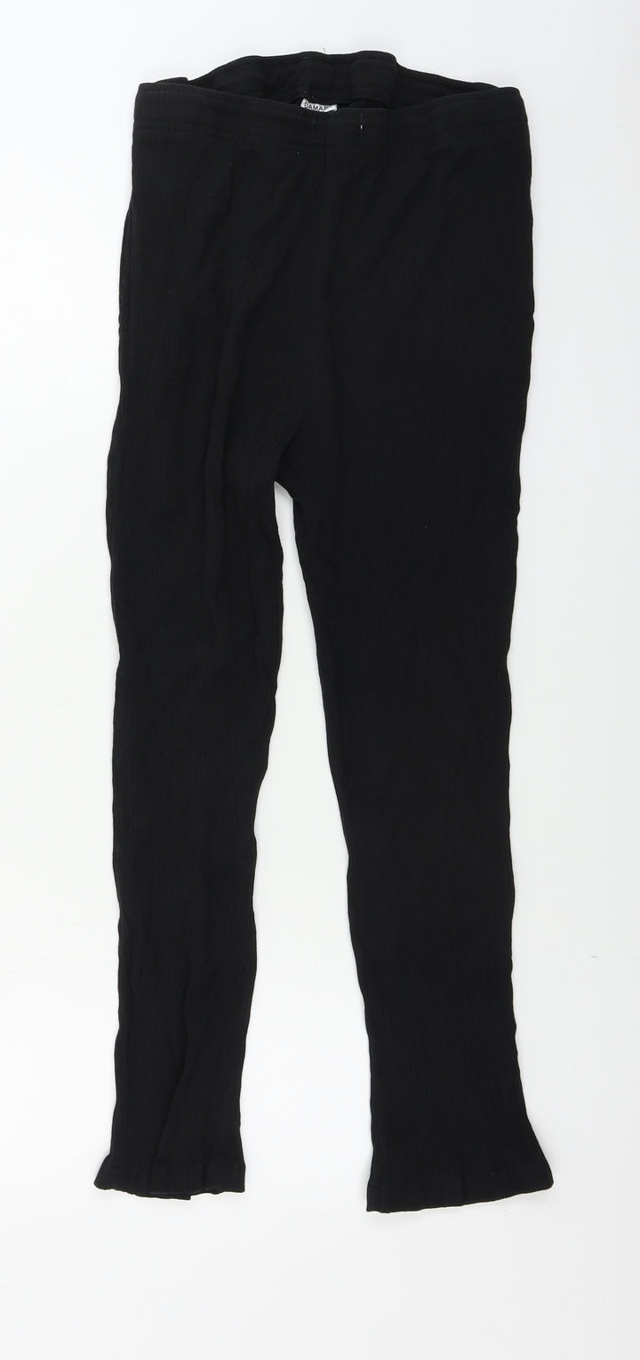 Damart Womens Black Trousers Size 12 L23 in