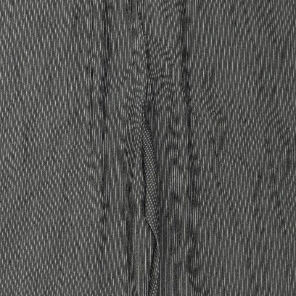 Phase Eight Womens Grey Striped  Trousers  Size 12 L23 in