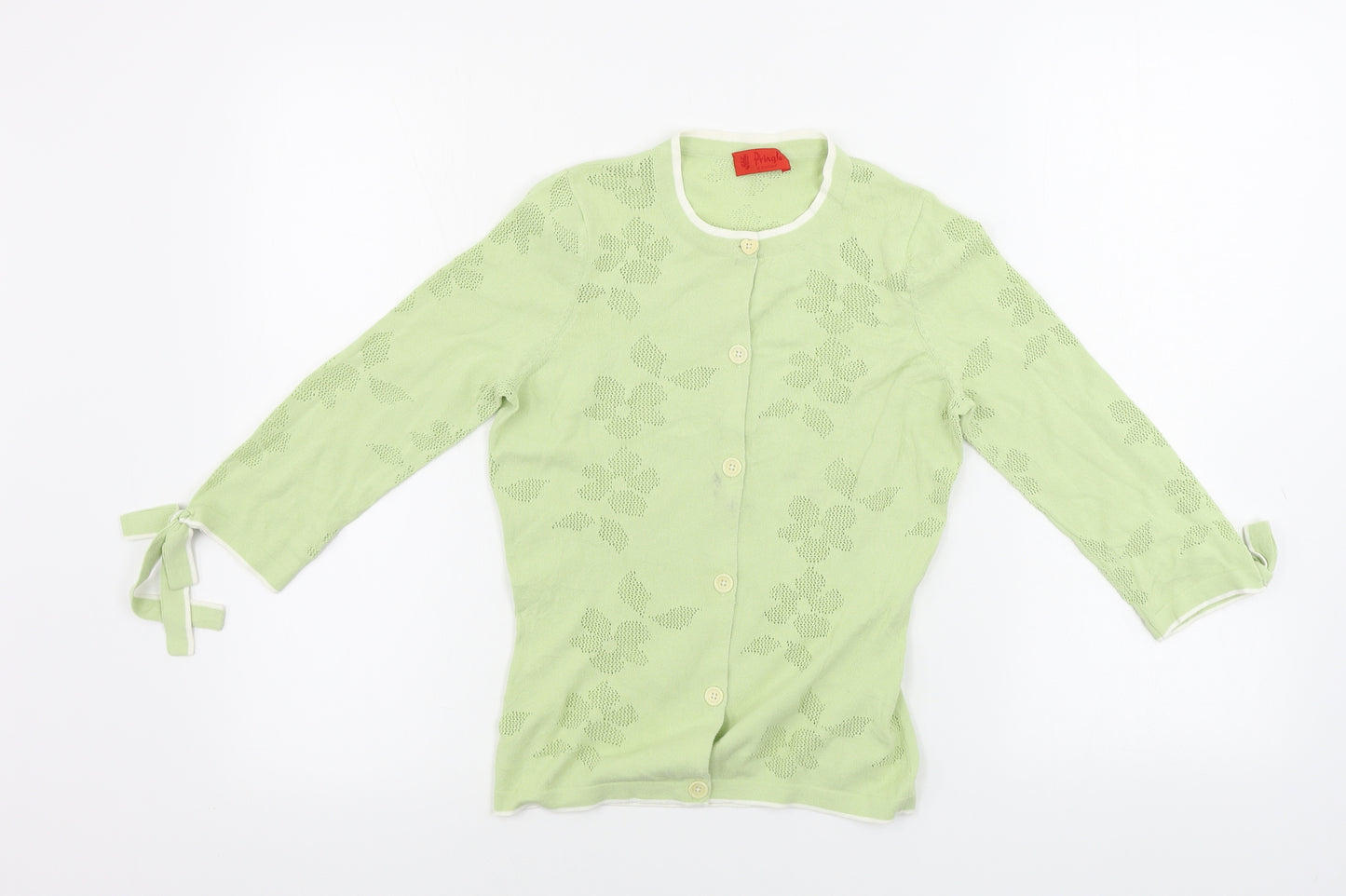 Pringle Womens Green   Basic Button-Up Size XS