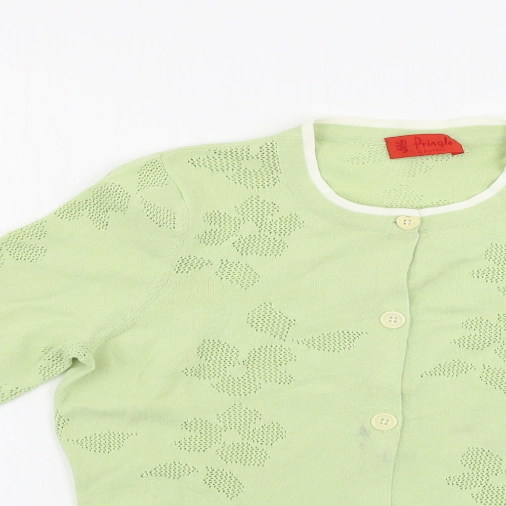 Pringle Womens Green   Basic Button-Up Size XS