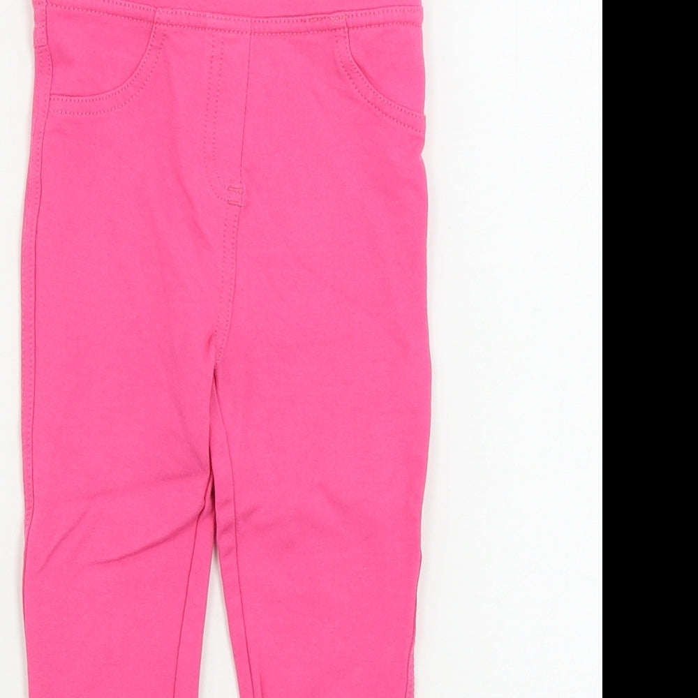 Matalan  Girls Pink   Jogger Leggings Size 18 Months