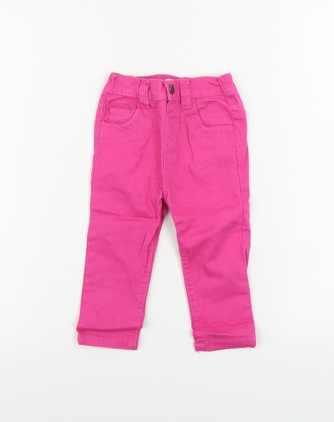 Earlydays Girls Pink   Cargo Jeans Size 18-24 Months