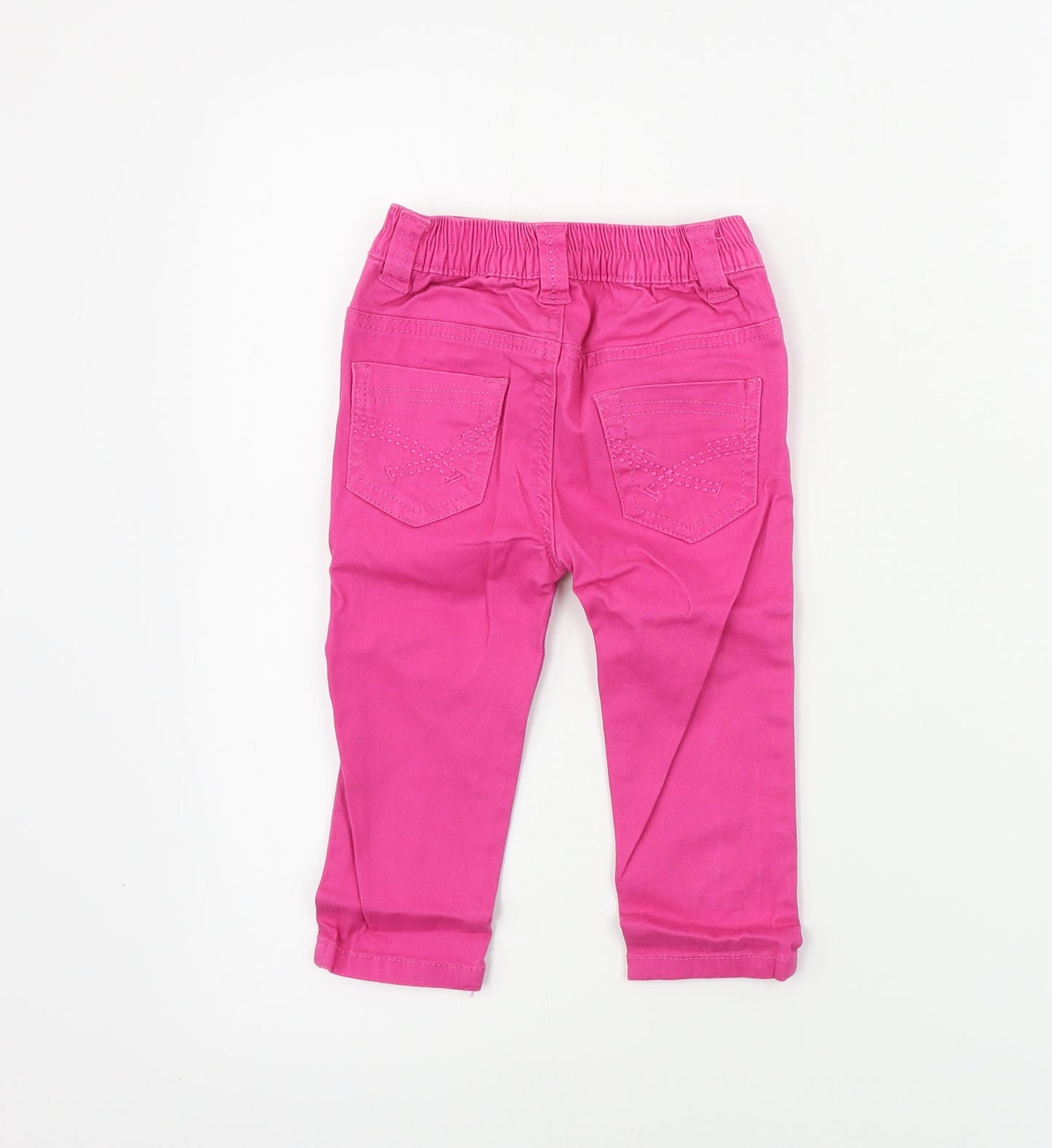 Earlydays Girls Pink   Cargo Jeans Size 18-24 Months