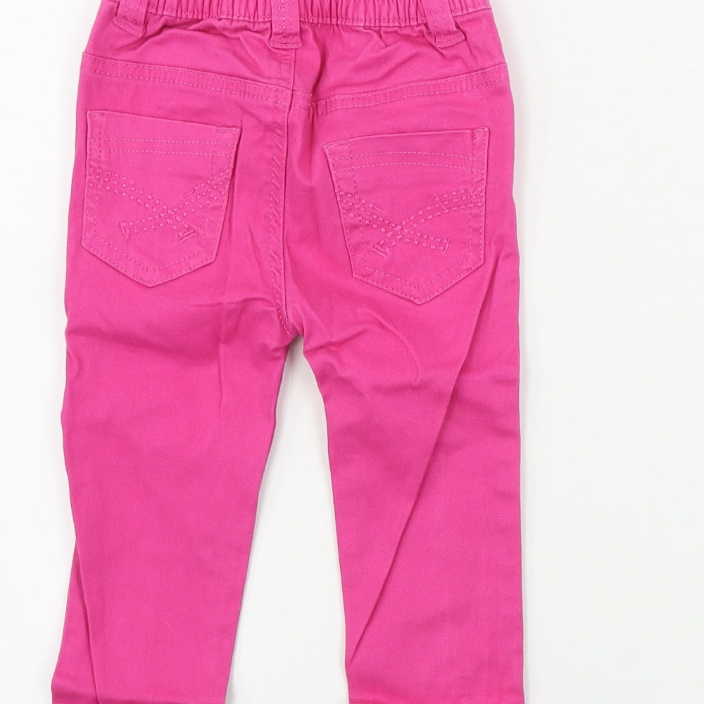 Earlydays Girls Pink   Cargo Jeans Size 18-24 Months