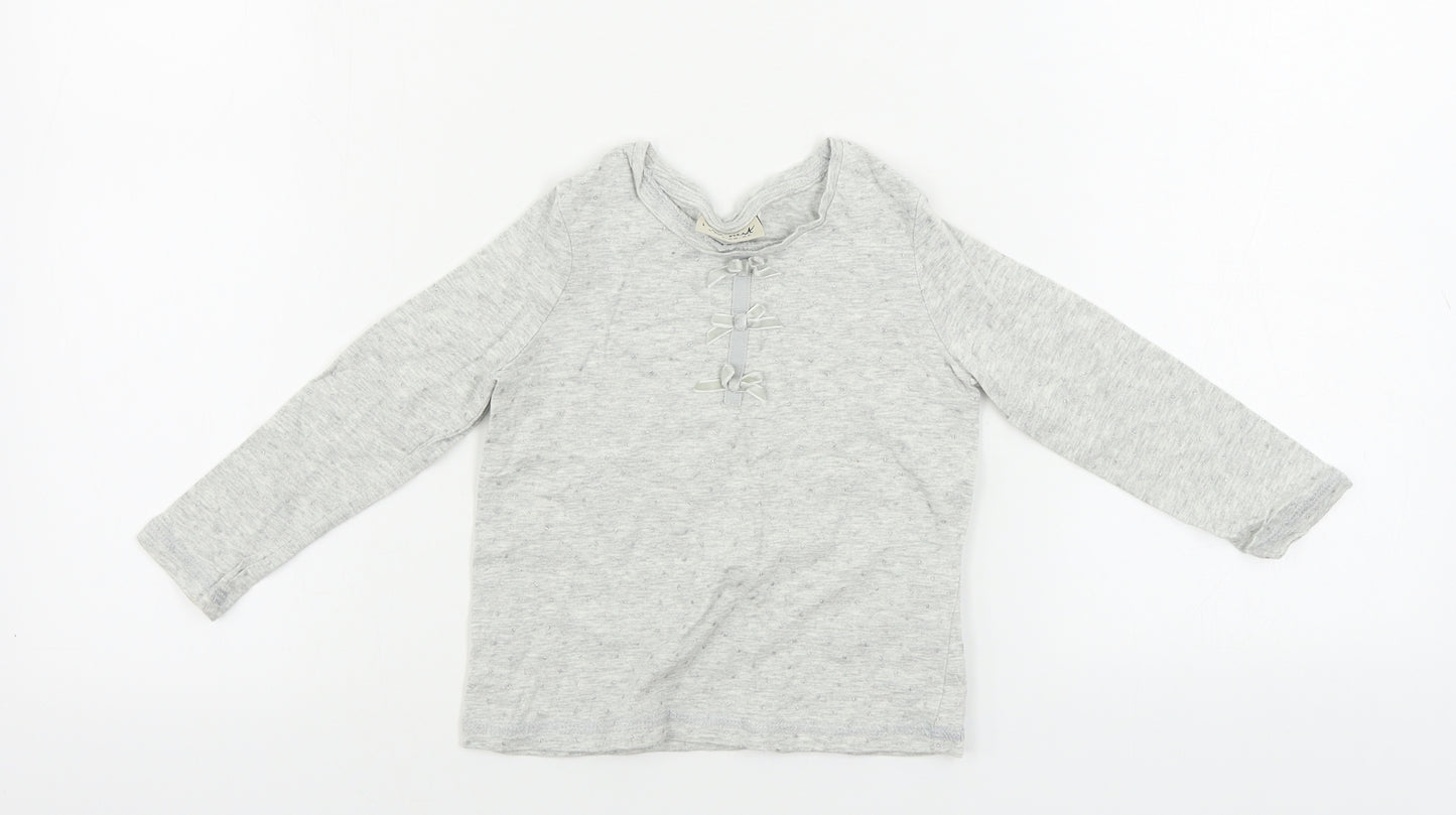 NEXT  Girls White Striped  Basic T-Shirt Size 2 Years