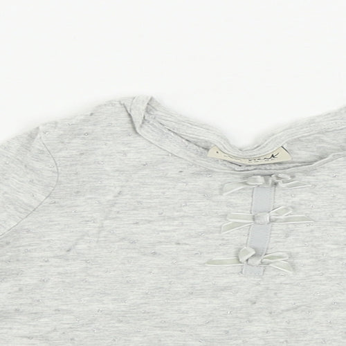 NEXT  Girls White Striped  Basic T-Shirt Size 2 Years
