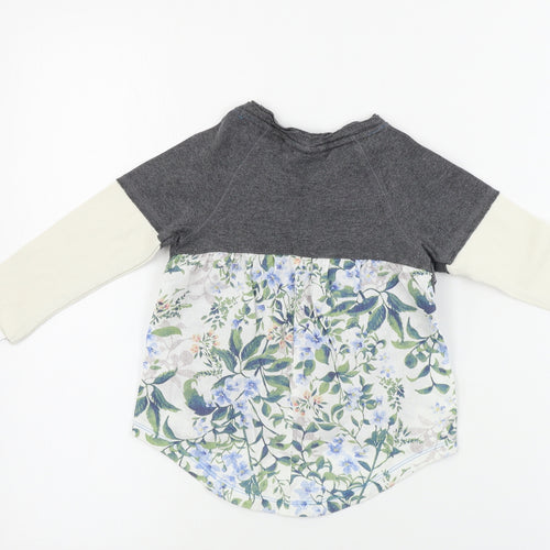 NEXT  Girls Grey   Basic T-Shirt Size 12-18 Months