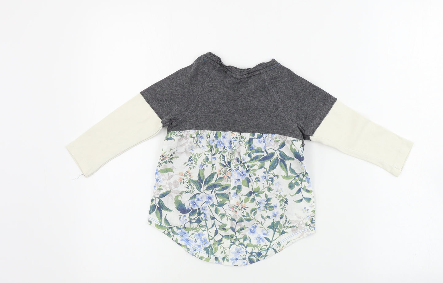 NEXT  Girls Grey   Basic T-Shirt Size 12-18 Months