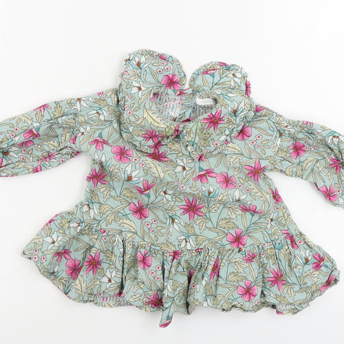 NEXT   Green Floral  A-Line  Size 9-12 Months