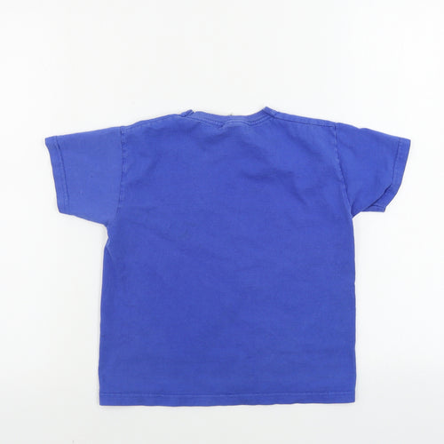 Fruit of the Loom  Boys Blue   Basic T-Shirt Size 5-6 Years
