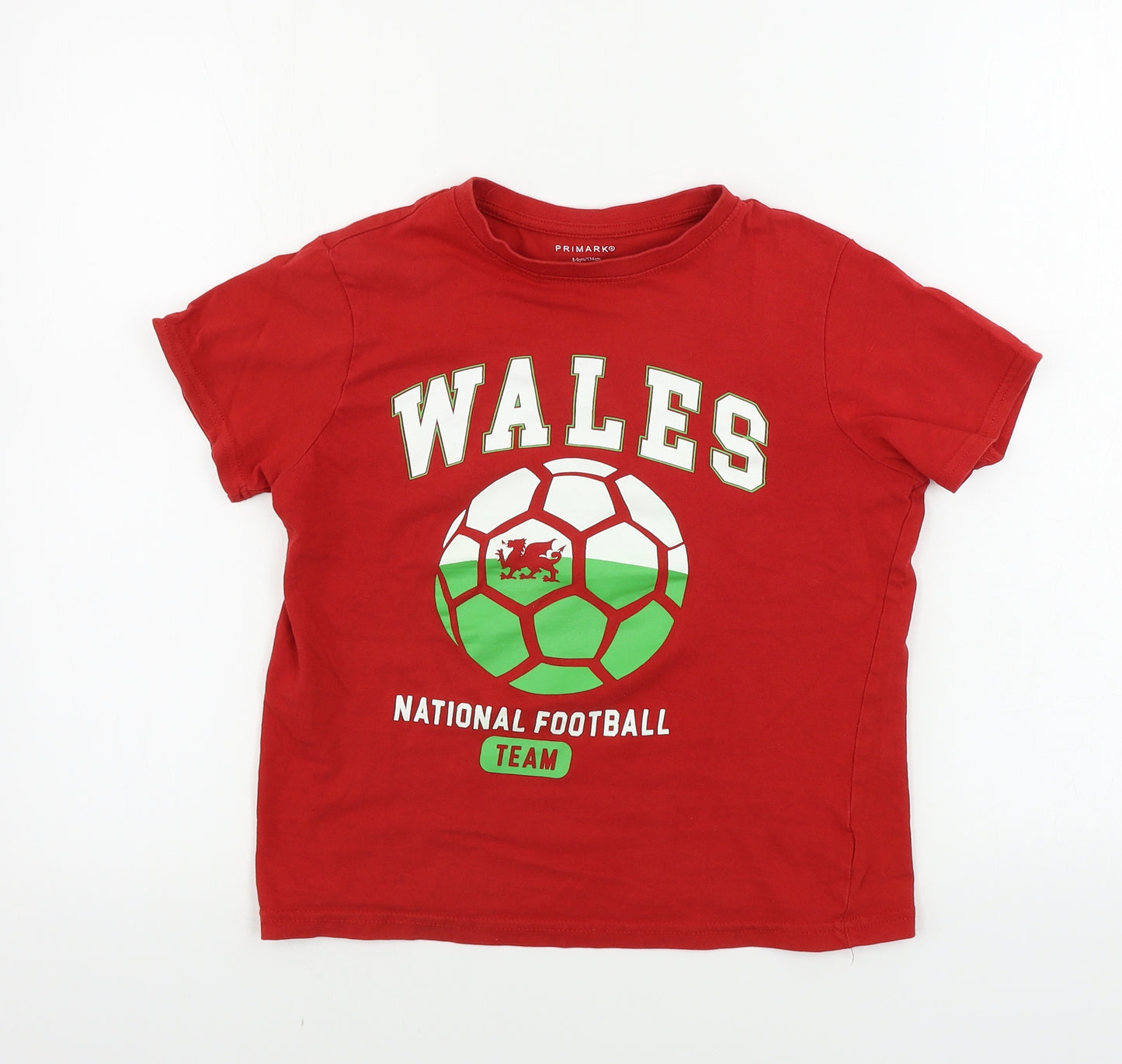 Primark  Boys Red   Basic T-Shirt Size 8-9 Years