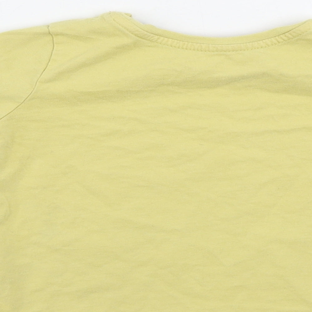 Nutmeg  Girls Yellow   Basic T-Shirt Size 2-3 Years