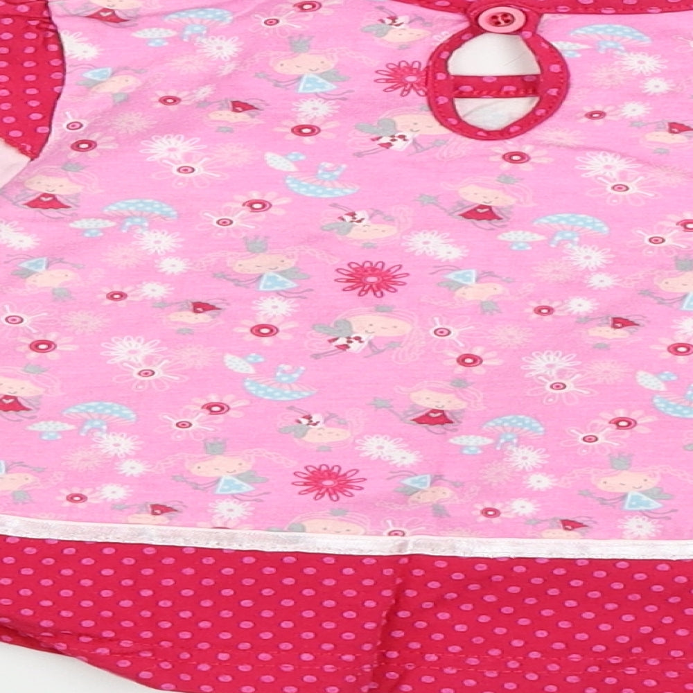 F&F Girls Pink Floral  Basic T-Shirt Size 12-18 Months
