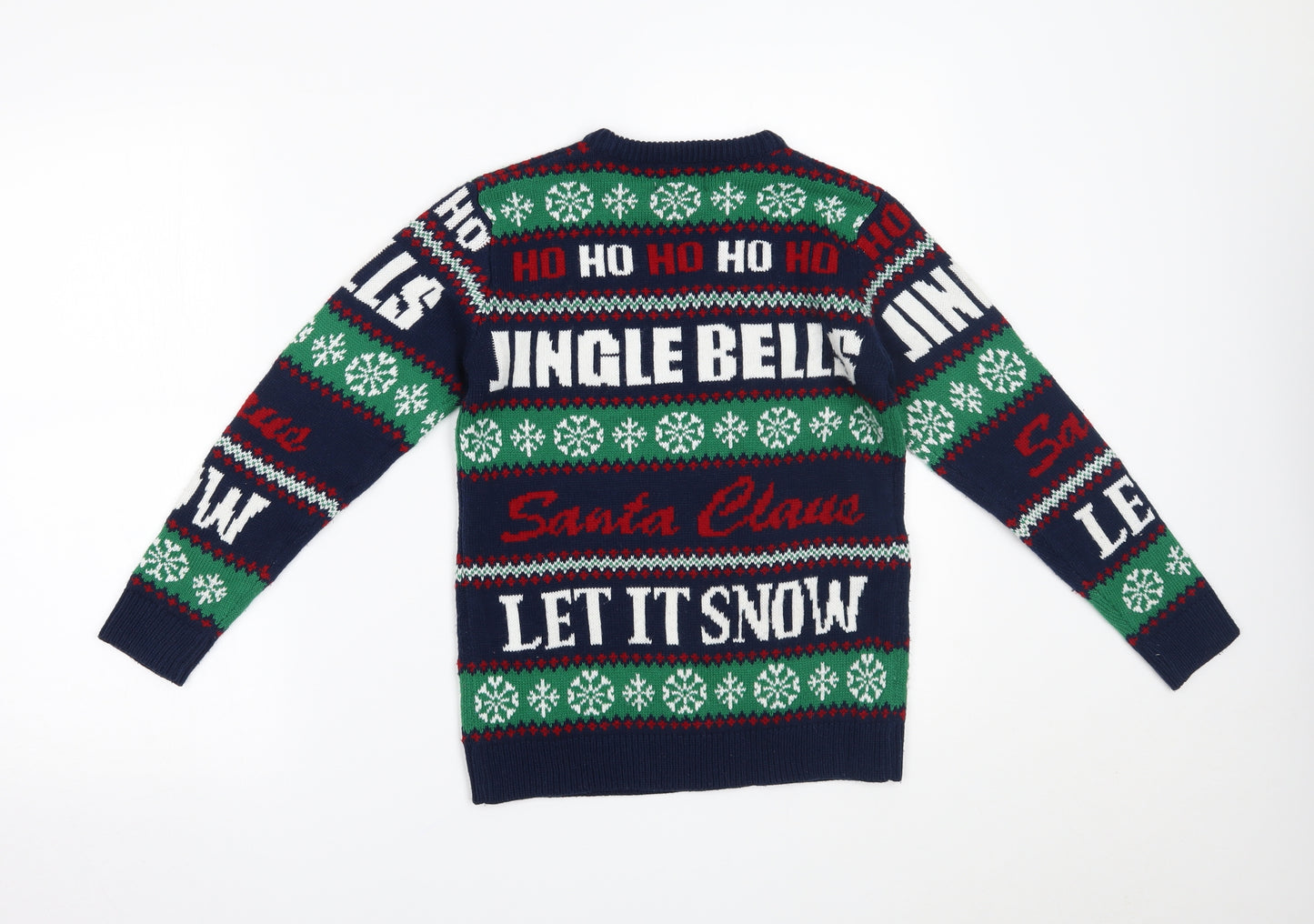 George Boys Multicoloured Fair Isle  Pullover Jumper Size 9-10 Years  - christmas