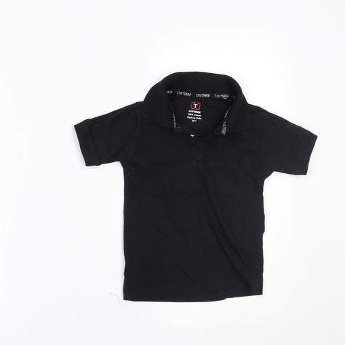 canteene Boys Black   Pullover Polo Size 5 Years