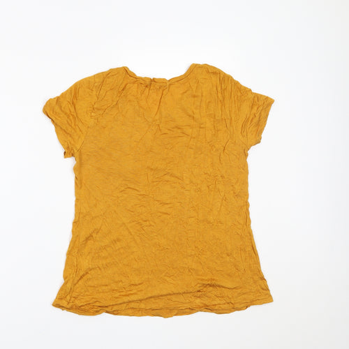 Active Basic Womens Yellow   Basic T-Shirt Size M