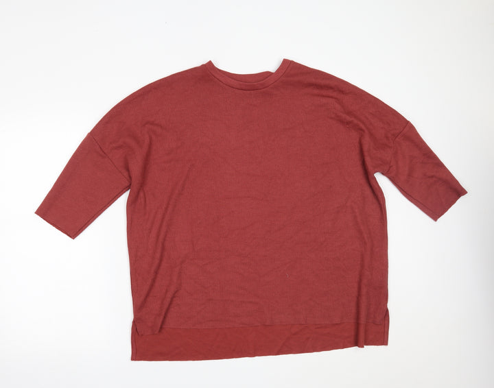 Primark Womens Red Basic Polo Size M