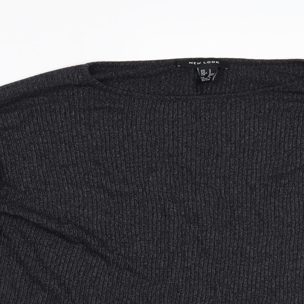 New Look Womens Grey   Basic Blouse Size S