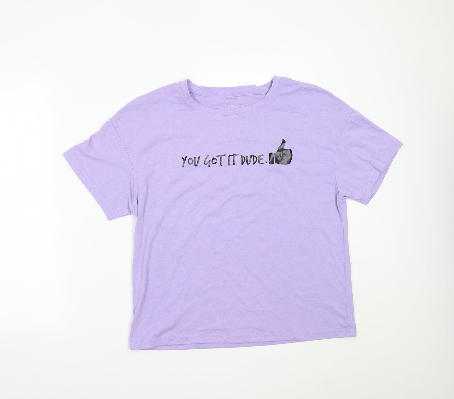 SheIn Womens Purple   Basic T-Shirt Size L