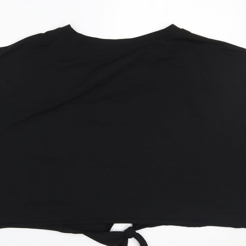 SheIn# Womens Black   Cropped T-Shirt Size L