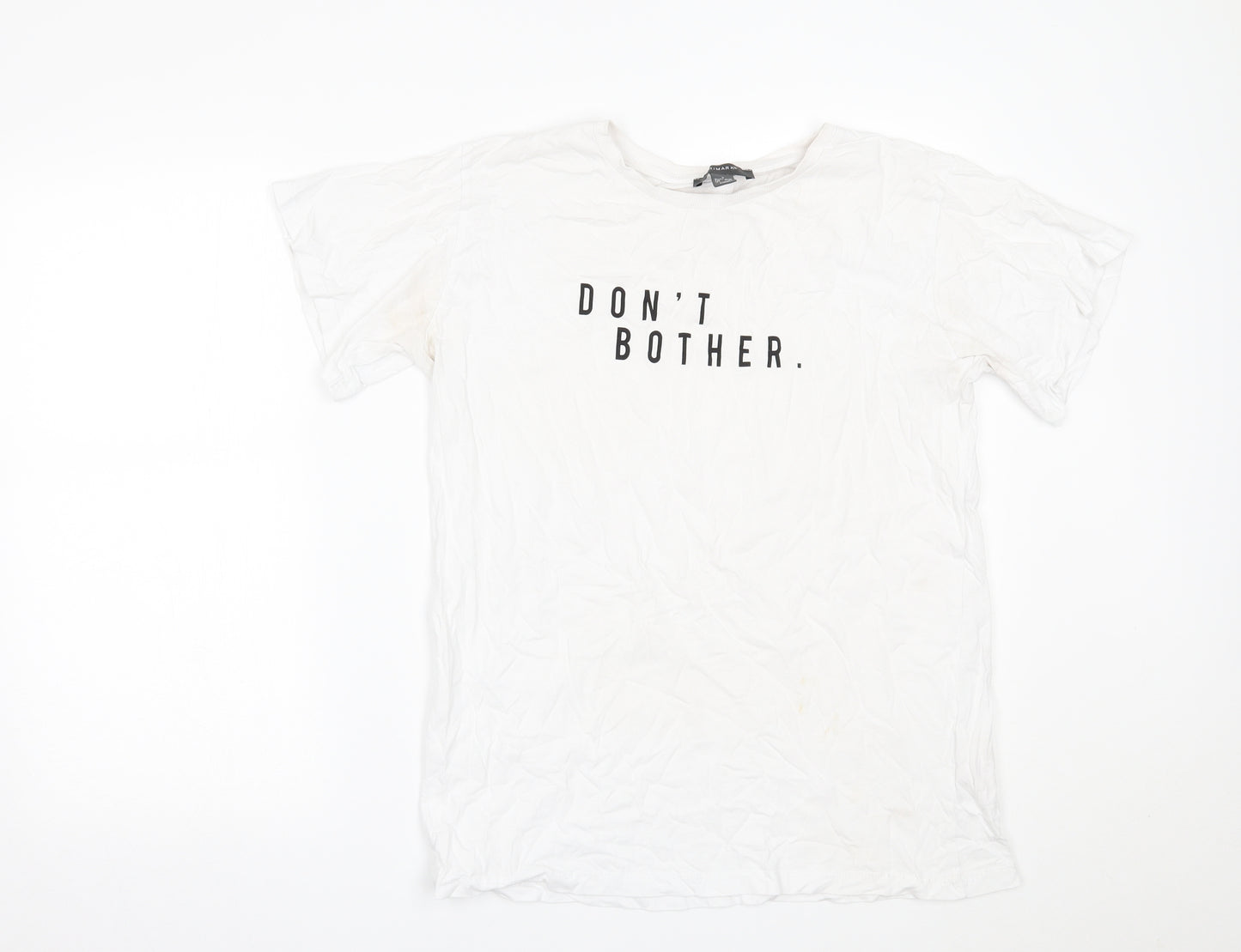 Primark Womens White   Basic T-Shirt Size S