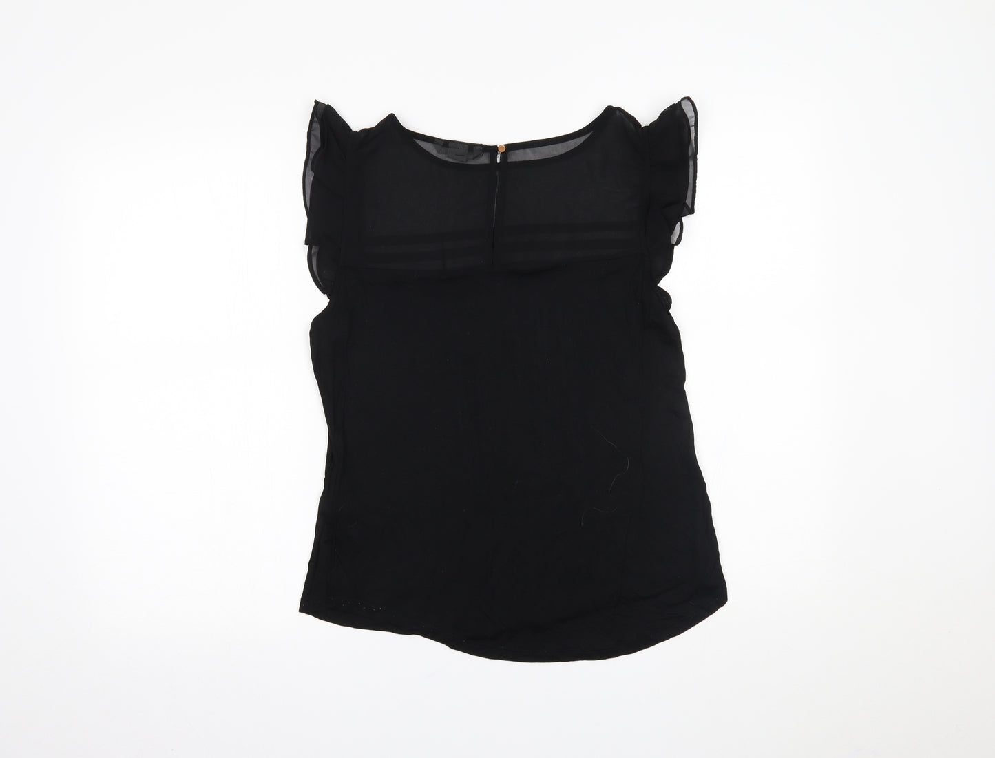 H&M Womens Black   Basic Blouse Size M
