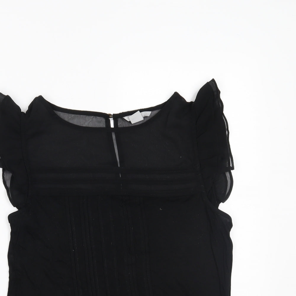 H&M Womens Black   Basic Blouse Size M