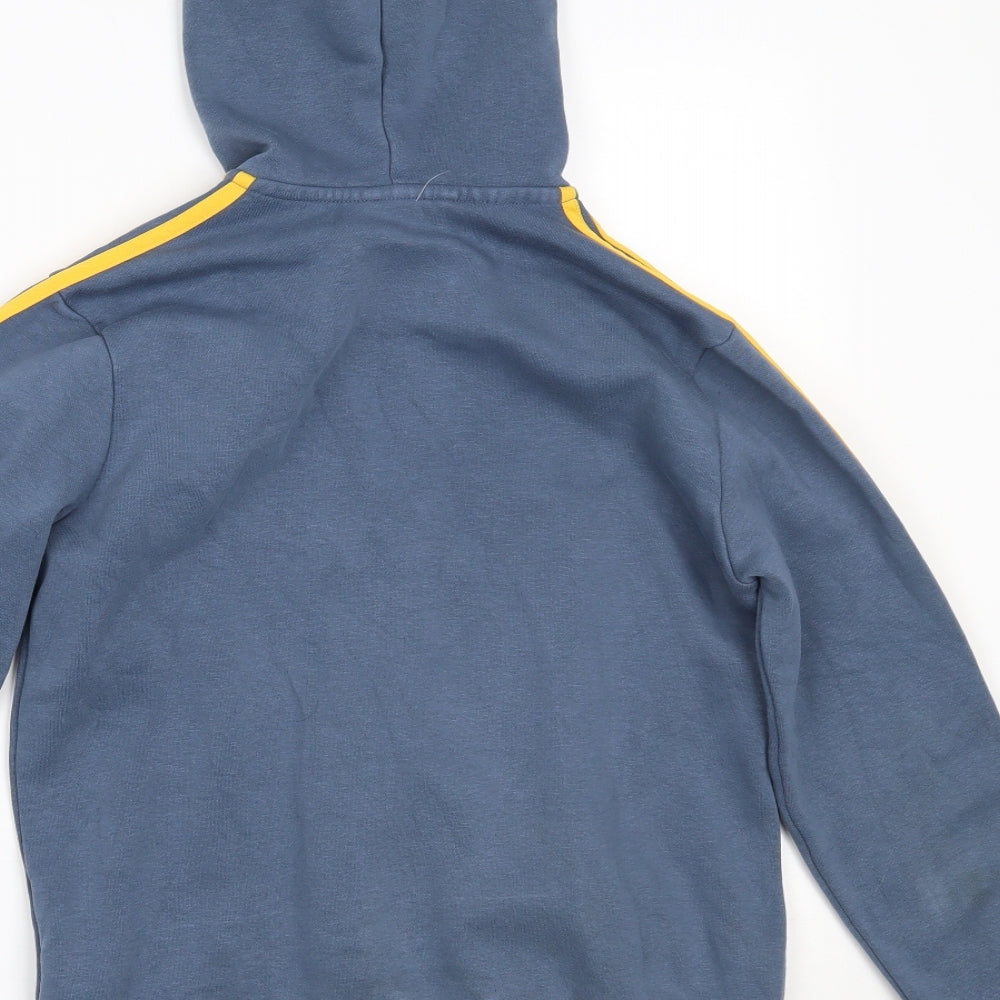 adidas Boys Blue   Full Zip Hoodie Size 11-12 Years