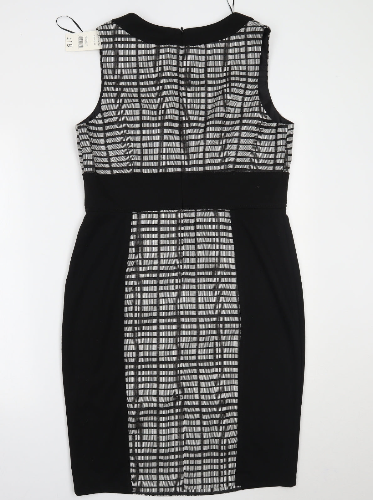 George Womens Black Striped  Pencil Dress  Size 14