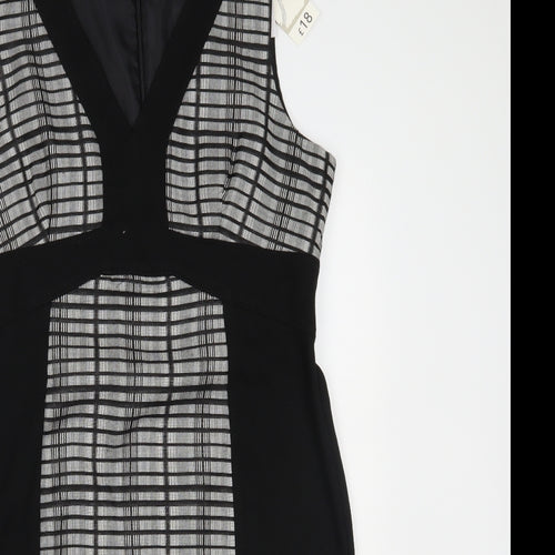 George Womens Black Striped  Pencil Dress  Size 14
