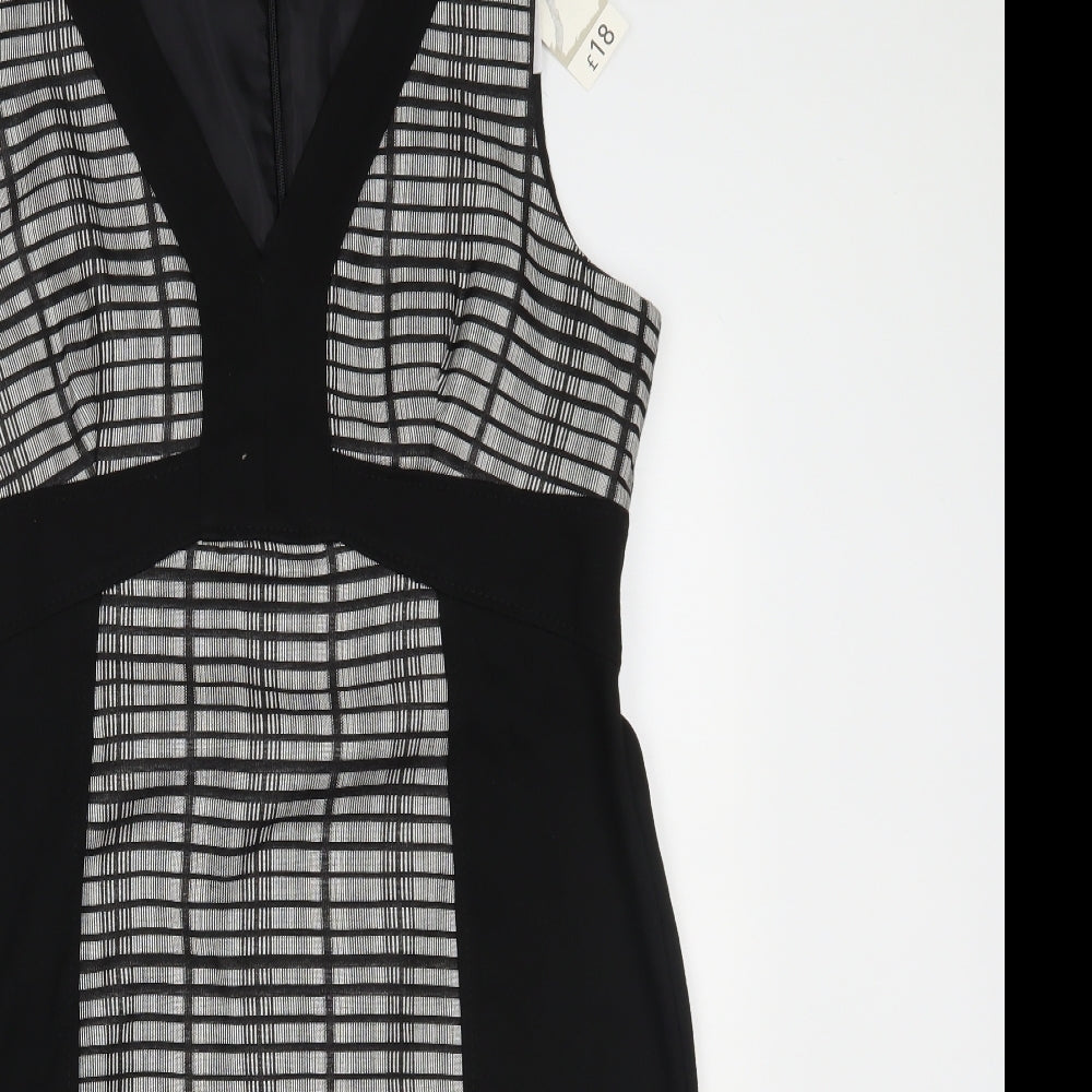 George Womens Black Striped  Pencil Dress  Size 14