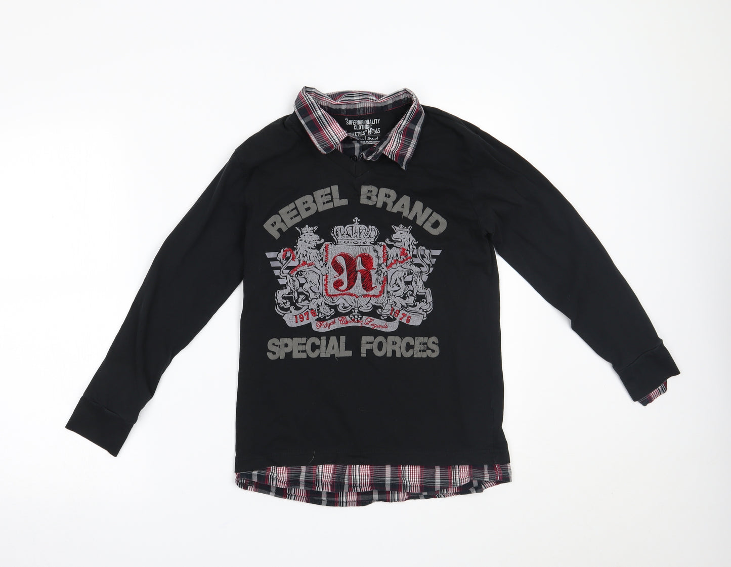 Matalan Boys Black   Basic Casual Size 10-11 Years