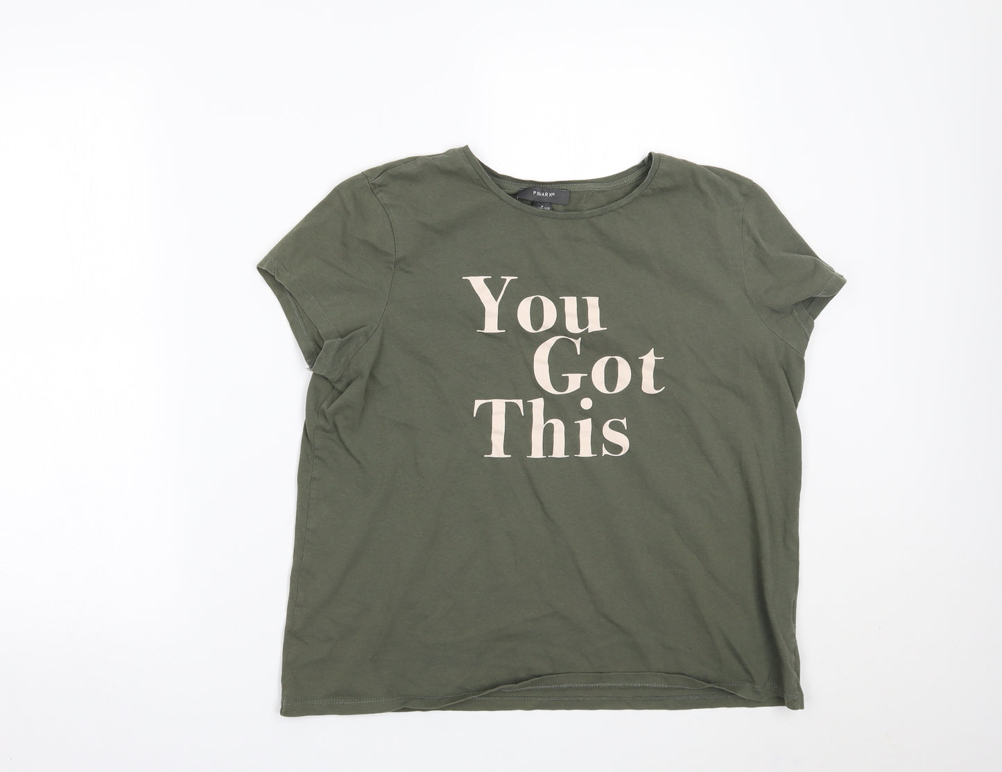Primark Womens Green   Basic T-Shirt Size M