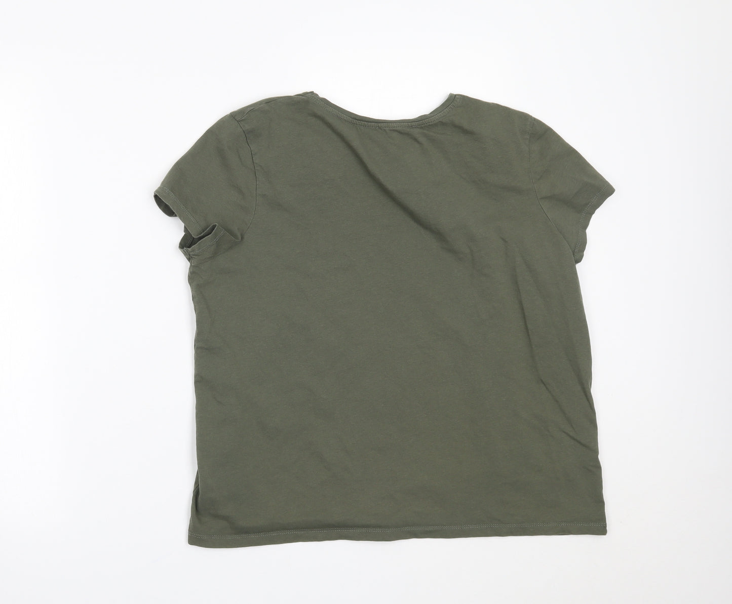 Primark Womens Green   Basic T-Shirt Size M