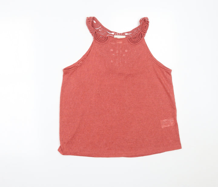 H&M Womens Red   Basic Tank Size S